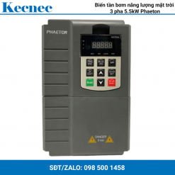 Biến tần bơm năng lượng mặt trời 3 pha 5,5kW Phaeton