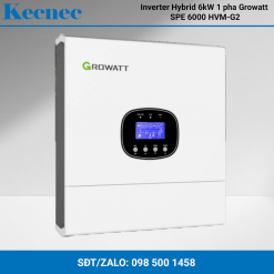 Biến tần lai inverter hybird 6kw 1 pha growatt SPE 6000 HVM-G2